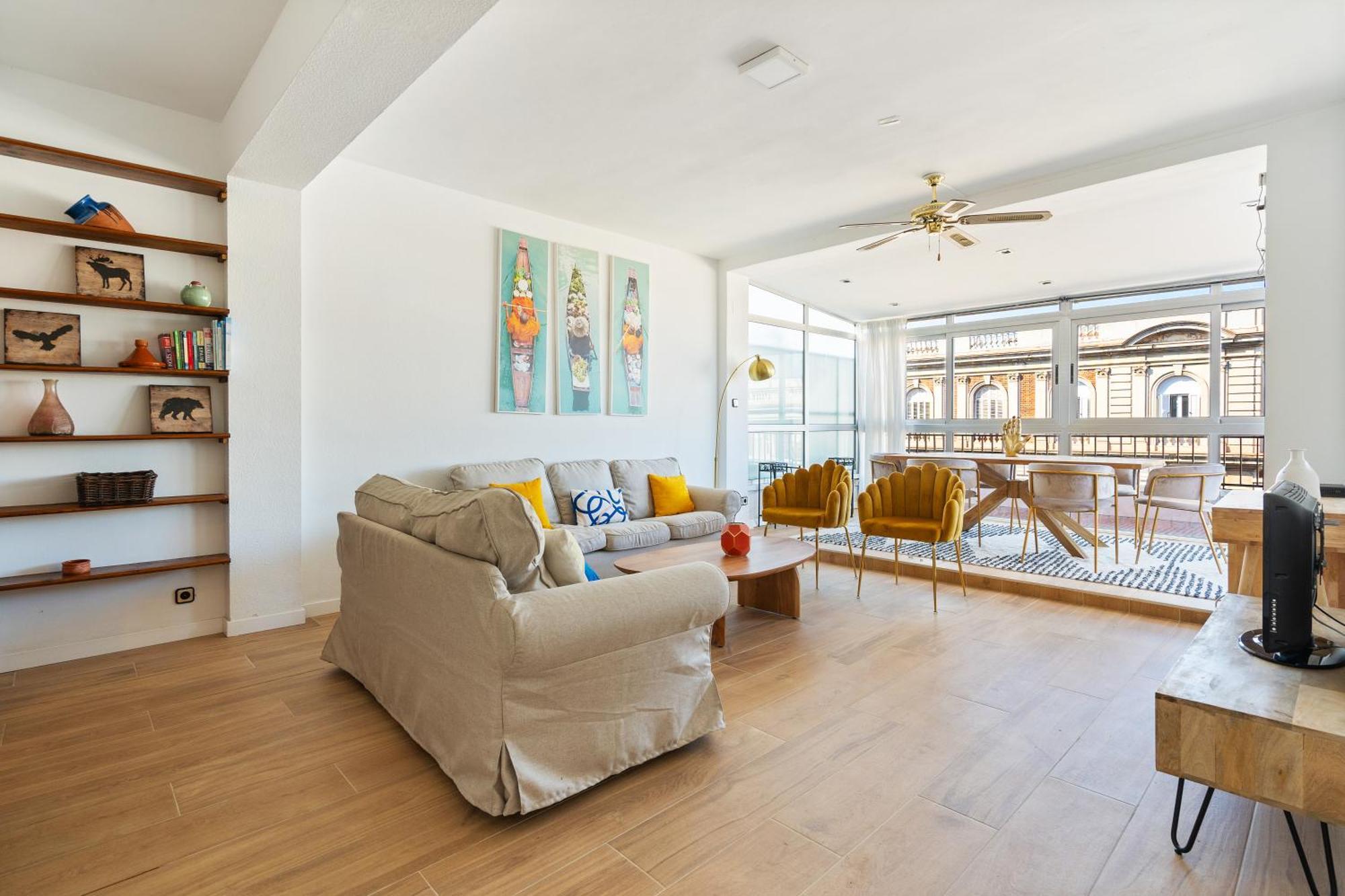 バルセロナChic 3Br Retreat With Private Terraceアパートメント エクステリア 写真